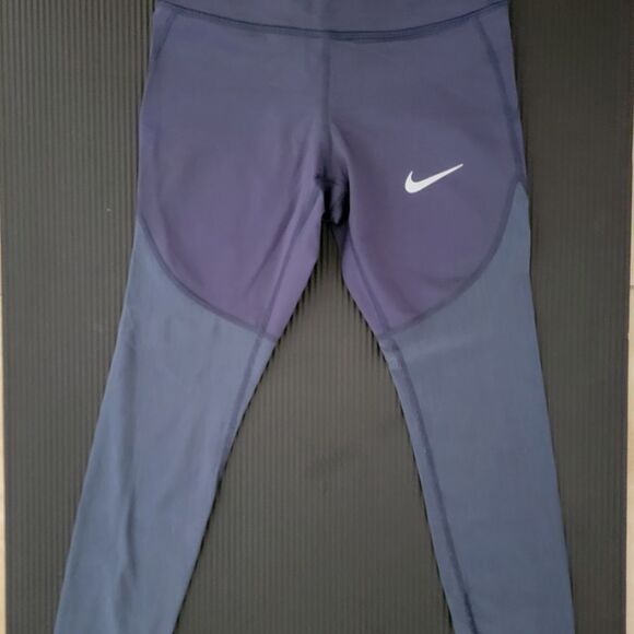 Nike Blue High-Waisted Leggings - Picture 3 of 5